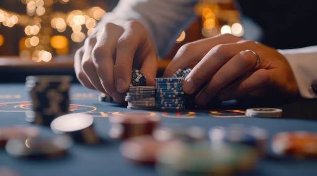 Mobile phone displaying Sydney Pools baccarat table